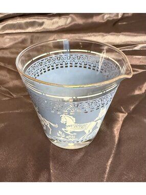 RARE Jeanette Wedgwood Hellenic Grecian Arabian Knights Glass Creamer Ice Bucket